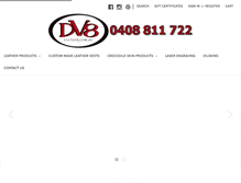 Tablet Screenshot of dv8leather.com.au